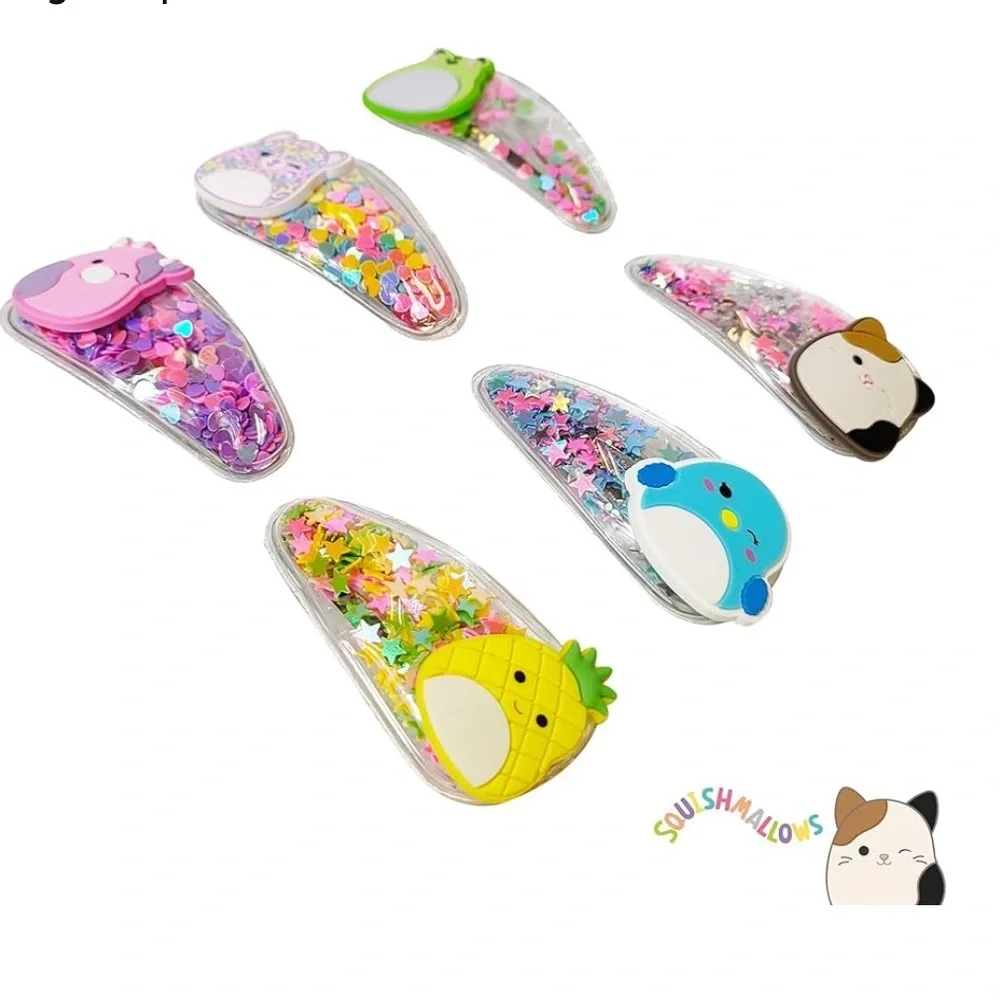 Squishmallows Confetti Hair Clips - Multicolor